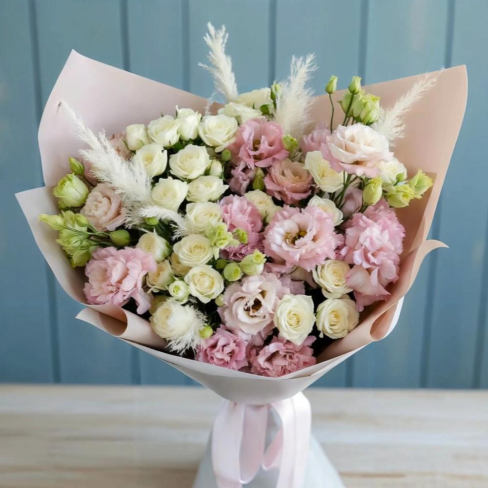 Букет цветов из: Альстромерии и Розы в Подколодновке