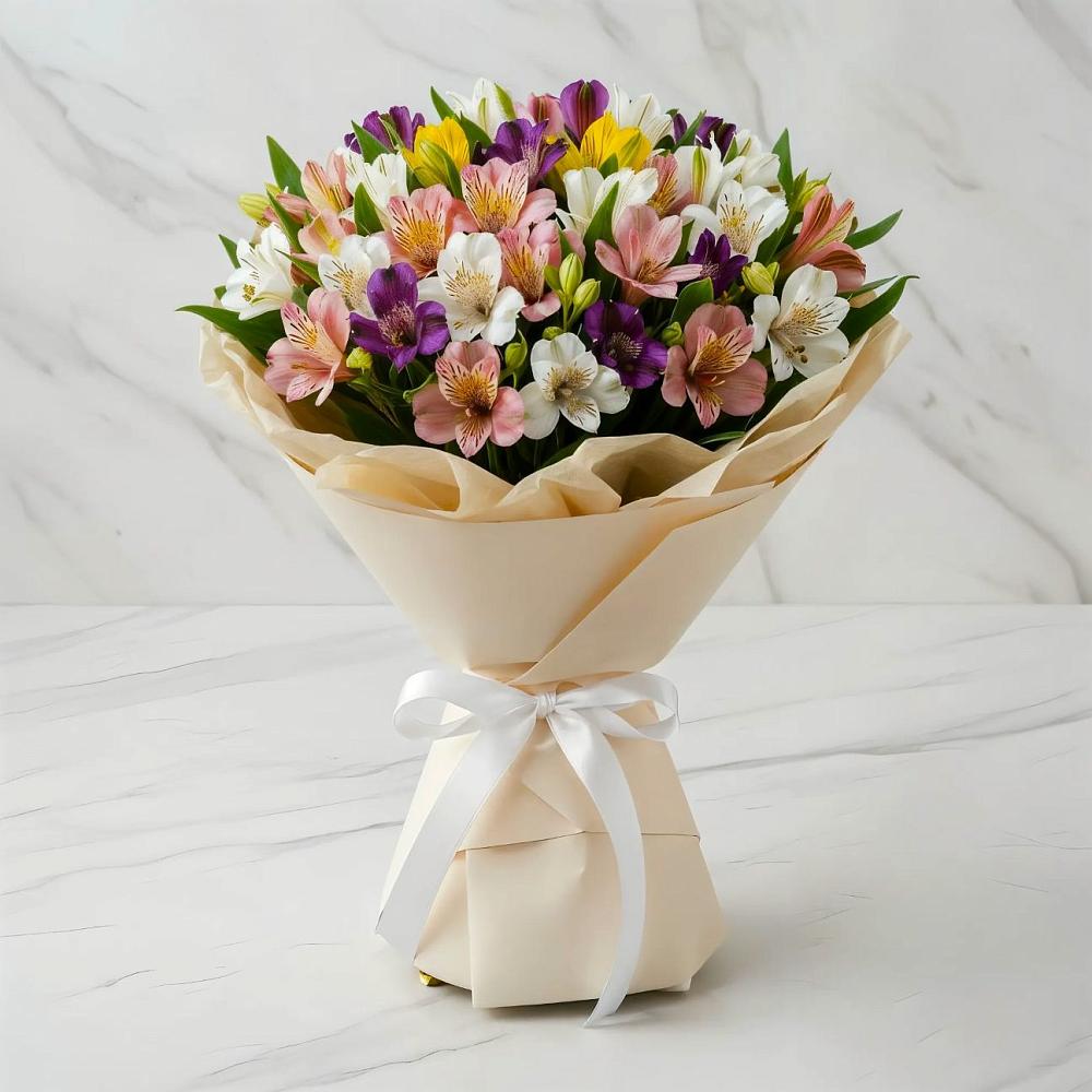 Букет цветов из: Альстромерии в Подколодновке