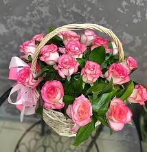 Цветочная композиция из Розы в корзине #REPLACE_PRED# Подколодновке