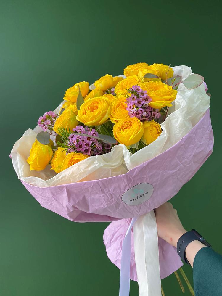 Кустовые желтые розы в Подколодновке Букет Кустовые желтые розы в Подколодновке