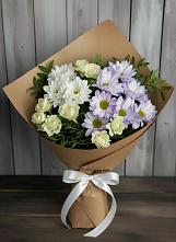 Букет цветов из:  Хризантемы и Розы в Подколодновке