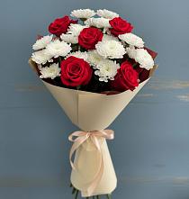 Букет цветов из:  Розы и Хризантемы в Подколодновке