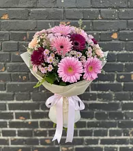 Букет цветов из:  Герберы и Хризантемы в Подколодновке