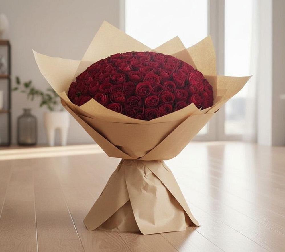 Букет 101 Красная роза в Подколодновке