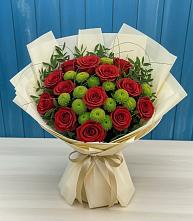 Букет цветов из:  Розы и Хризантемы в Подколодновке