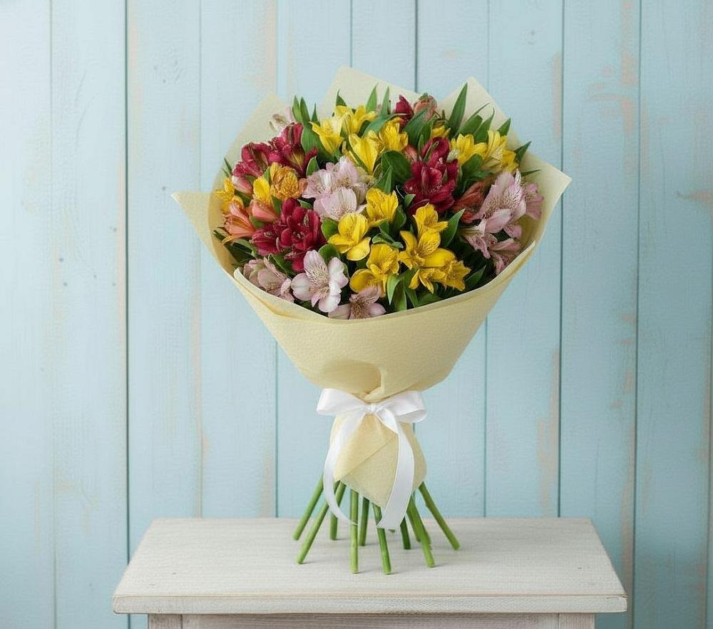 Букет цветов из: Альстромерии в Подколодновке