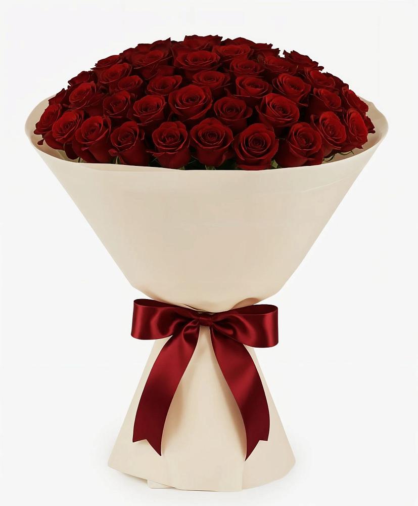 Букет 101 Бордовая роза Блэк Бакарра в Подколодновке