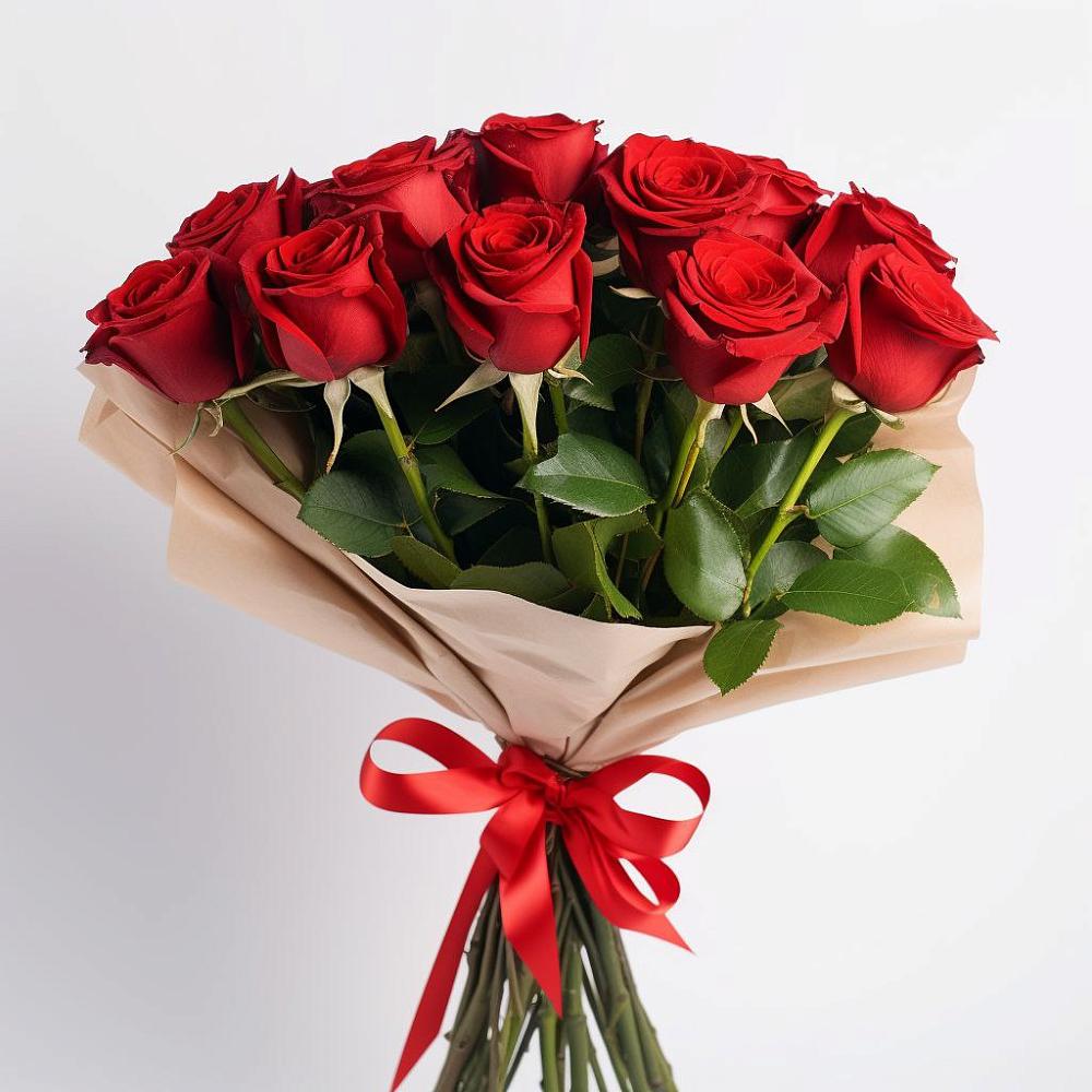 Букет 11 Красных роз Эдлесс Лав в Подколодновке