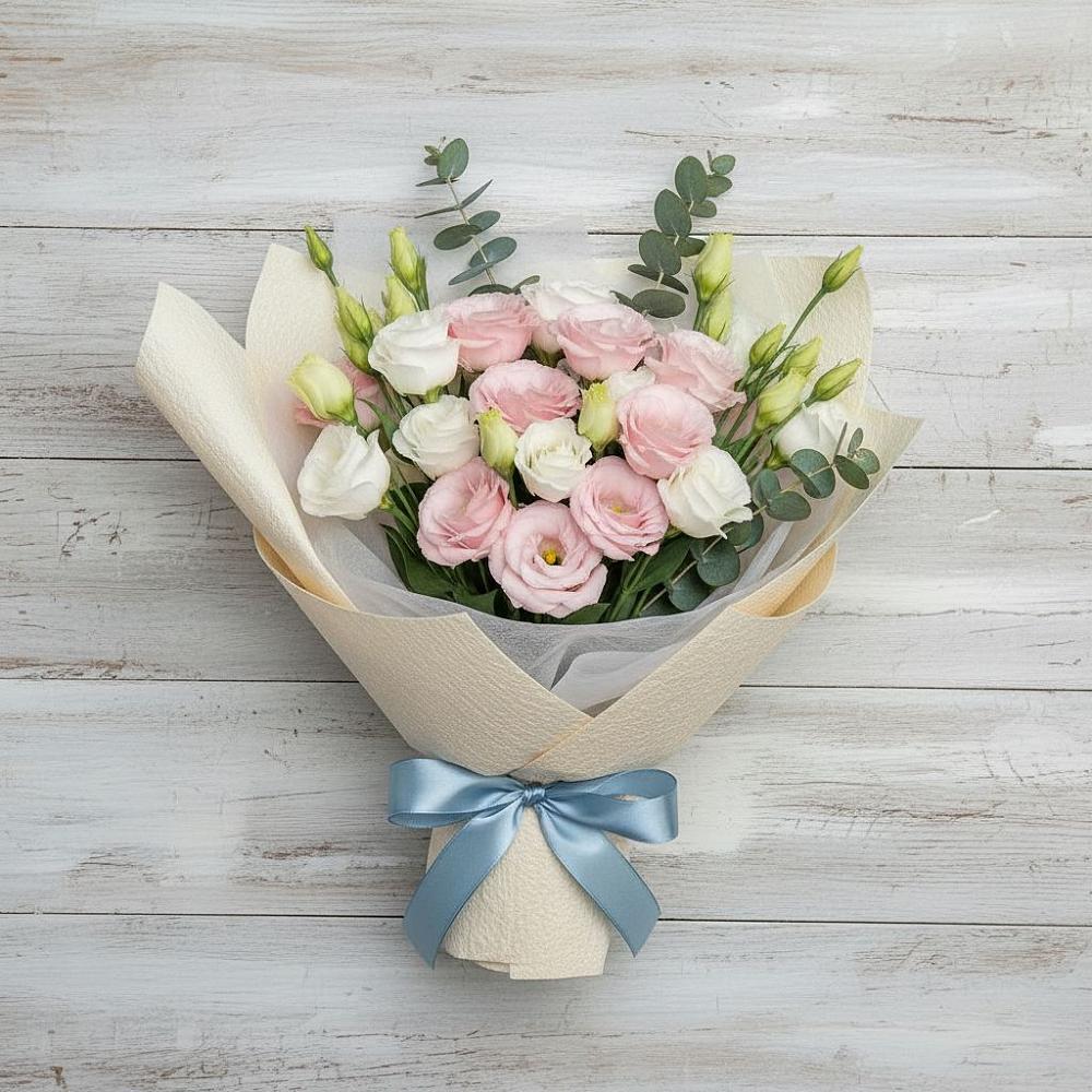 Букет цветов из: Лизиантусы в Подколодновке